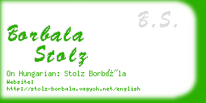 borbala stolz business card